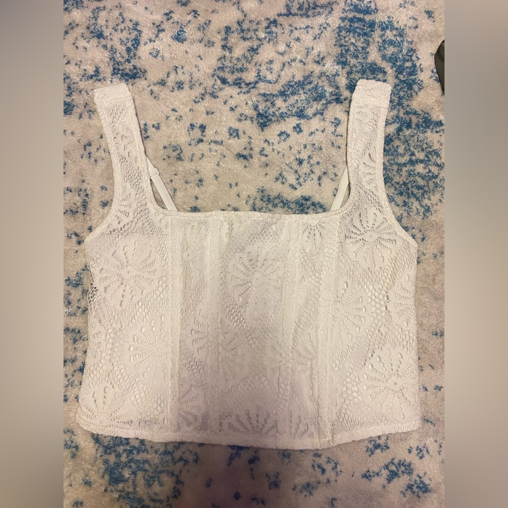 American eagle white tank top